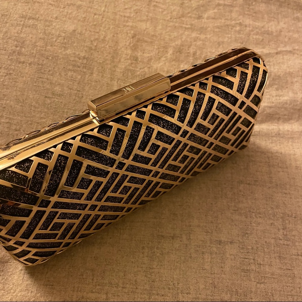 INC International Concepts Black & Gold Clutch